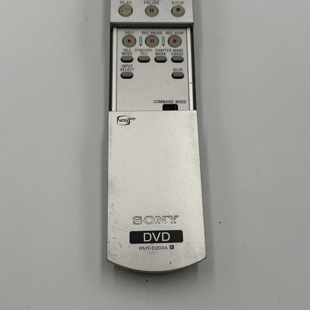 Sony DVD Remote Control RMT-D203A OEM‎ Original Silver Untested